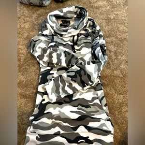 Snow Camo cowl neck sweatshirt, by Lily & Lottie